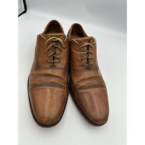 Cole Haan Men's Brown Williams Cap Toe Oxford Shoes Size 11 M Made in Italy‎